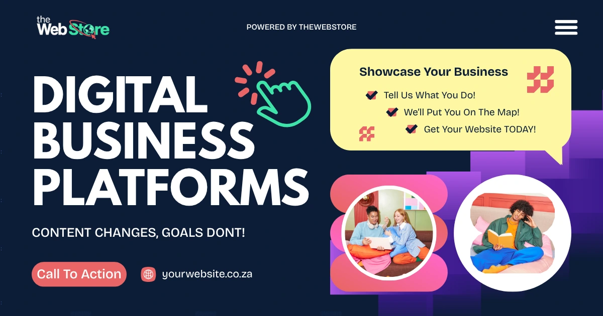 TheWebStore digital business platforms homepage design