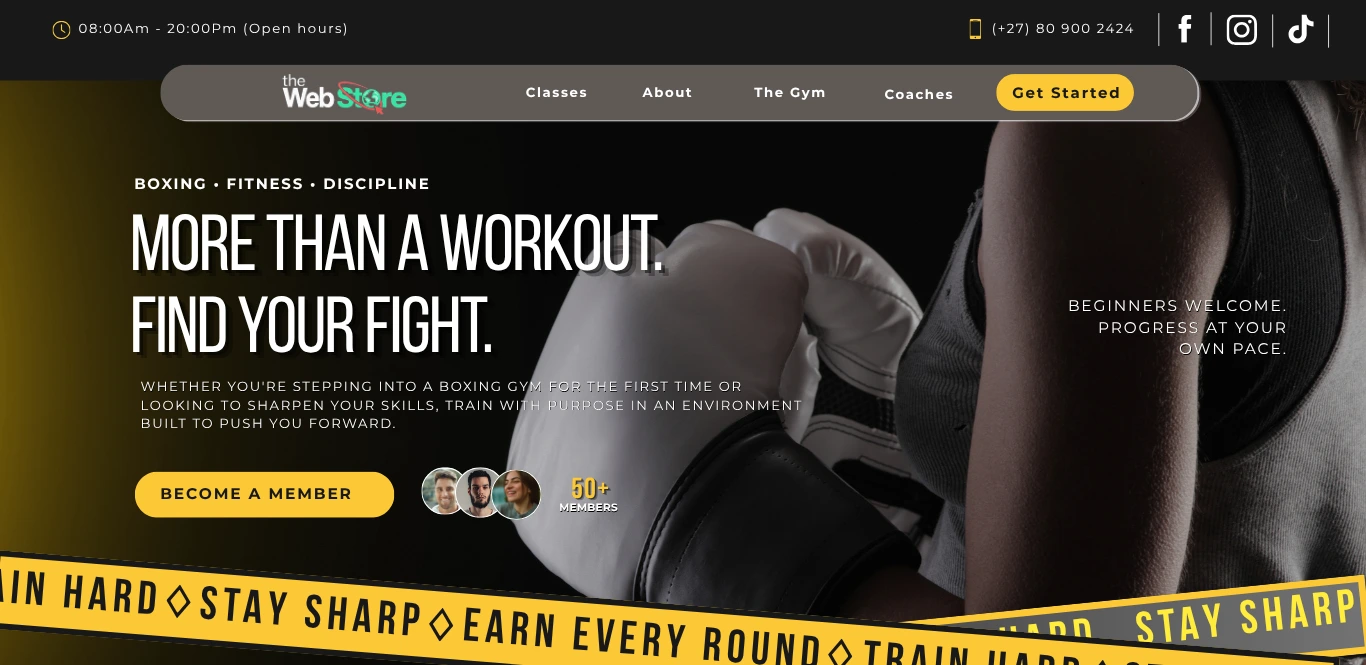 Bookings focussed website preview
